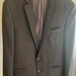Ryan Seacrest Distinction Mens Charcoal 100% Wool 2 Button Suit Jacket - 40R